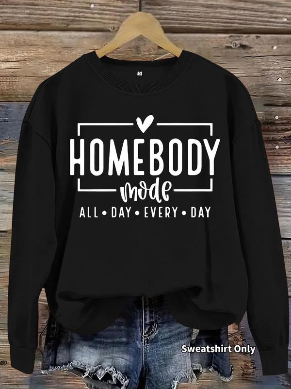 Homebody Print Crew Neck Casual Daily Clothes Fall - Adult & Kids T-Shirts, Sweatshirts & Hoodies apparel design preview 1