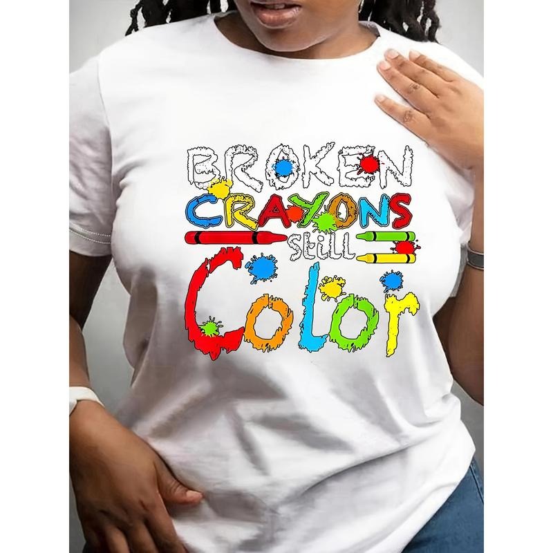 Inspirational "Broken Crayons Still Color" Casual - Adult & Kids T-Shirts, Sweatshirts & Hoodies apparel design preview 1