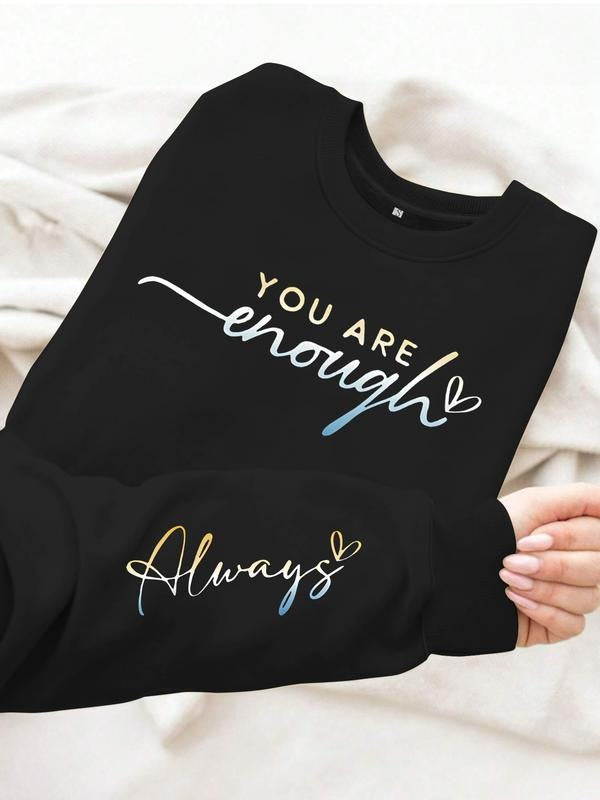 Inspirational Print Casual Round Neck Soft Fall - Adult & Kids T-Shirts, Sweatshirts & Hoodies apparel design preview 1