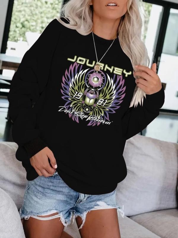 Journey Don'T Stop Believing Print Casual Round Neck - Adult & Kids T-Shirts, Sweatshirts & Hoodies apparel design preview 1