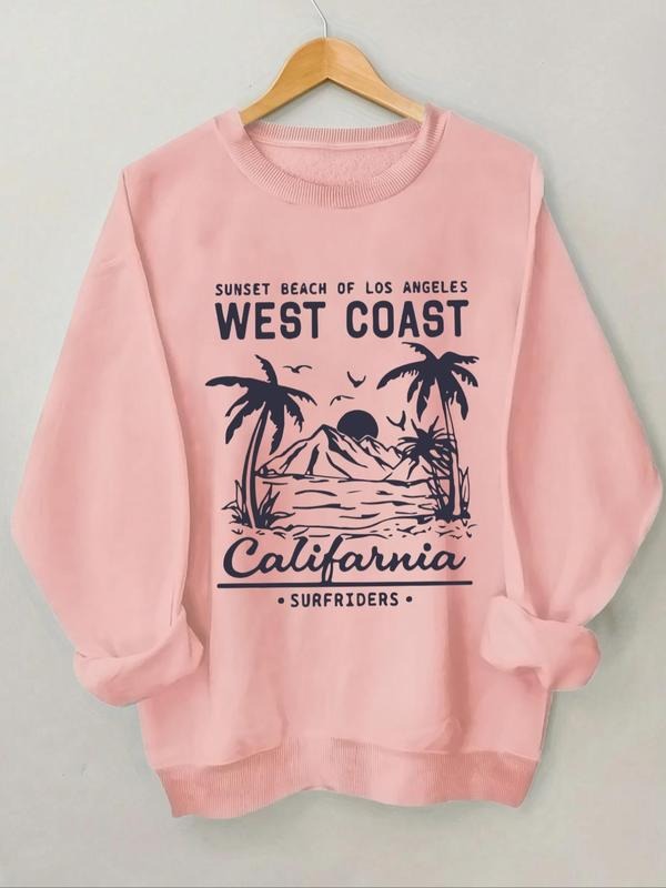 Landscape Letter Print Crew Neck Casual Daily All - Adult & Kids T-Shirts, Sweatshirts & Hoodies apparel design preview 1