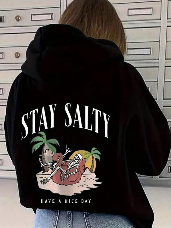 Landscape Letter Print Drop Shoulder Thermal Lined - Adult & Kids T-Shirts, Sweatshirts & Hoodies apparel design preview 1