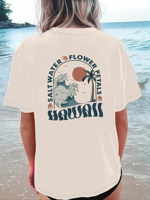 Landscape Letter Print Round Neck Vintage Casual - Adult & Kids T-Shirts, Sweatshirts & Hoodies apparel design preview 1