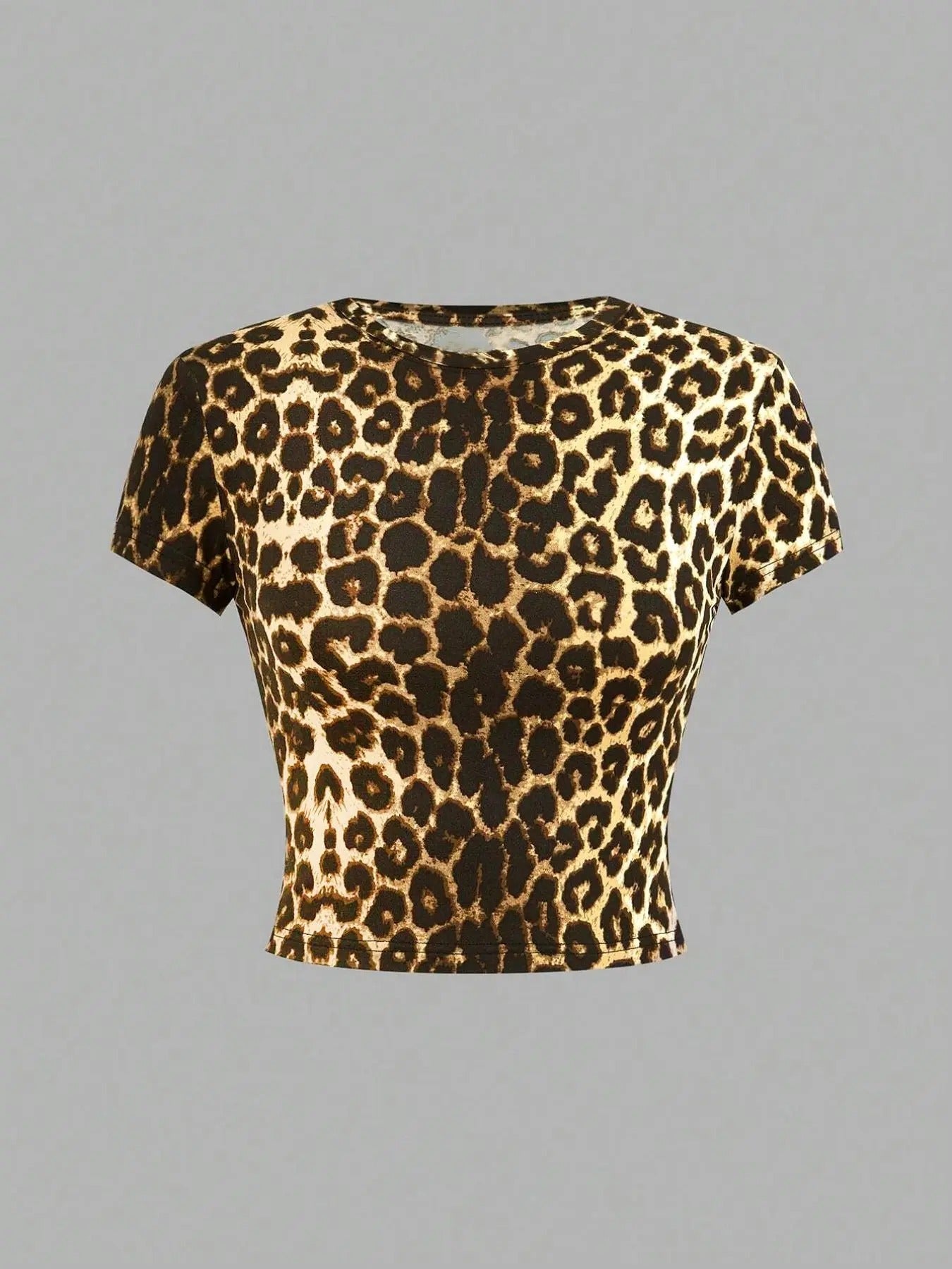 Leopard Print Round Neck Casual Crew Daily Vacation - Adult & Kids T-Shirts, Sweatshirts & Hoodies apparel design preview 1