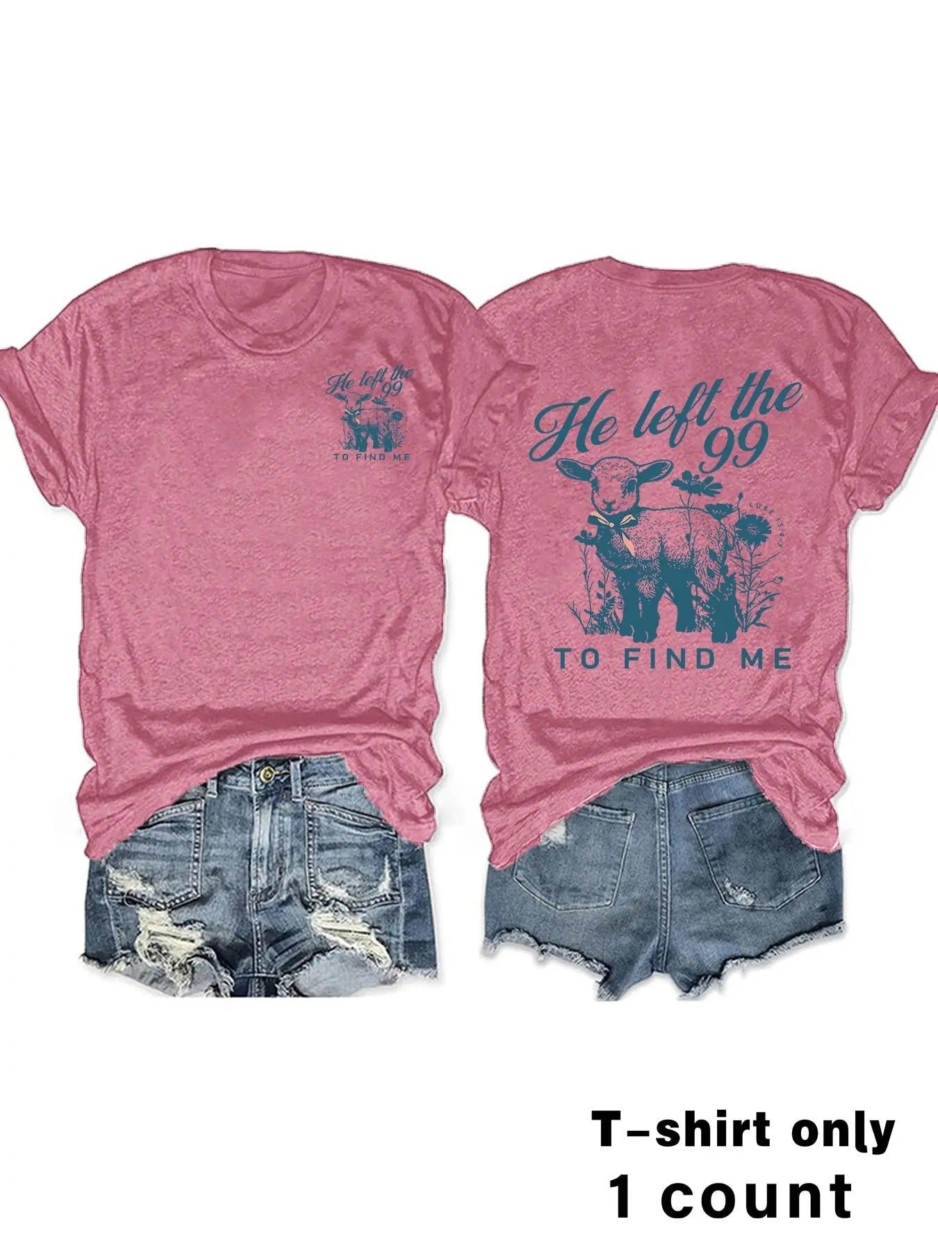 Letter Animal Print Round Neck Casual Short Sleeve - Adult & Kids T-Shirts, Sweatshirts & Hoodies apparel design preview 1