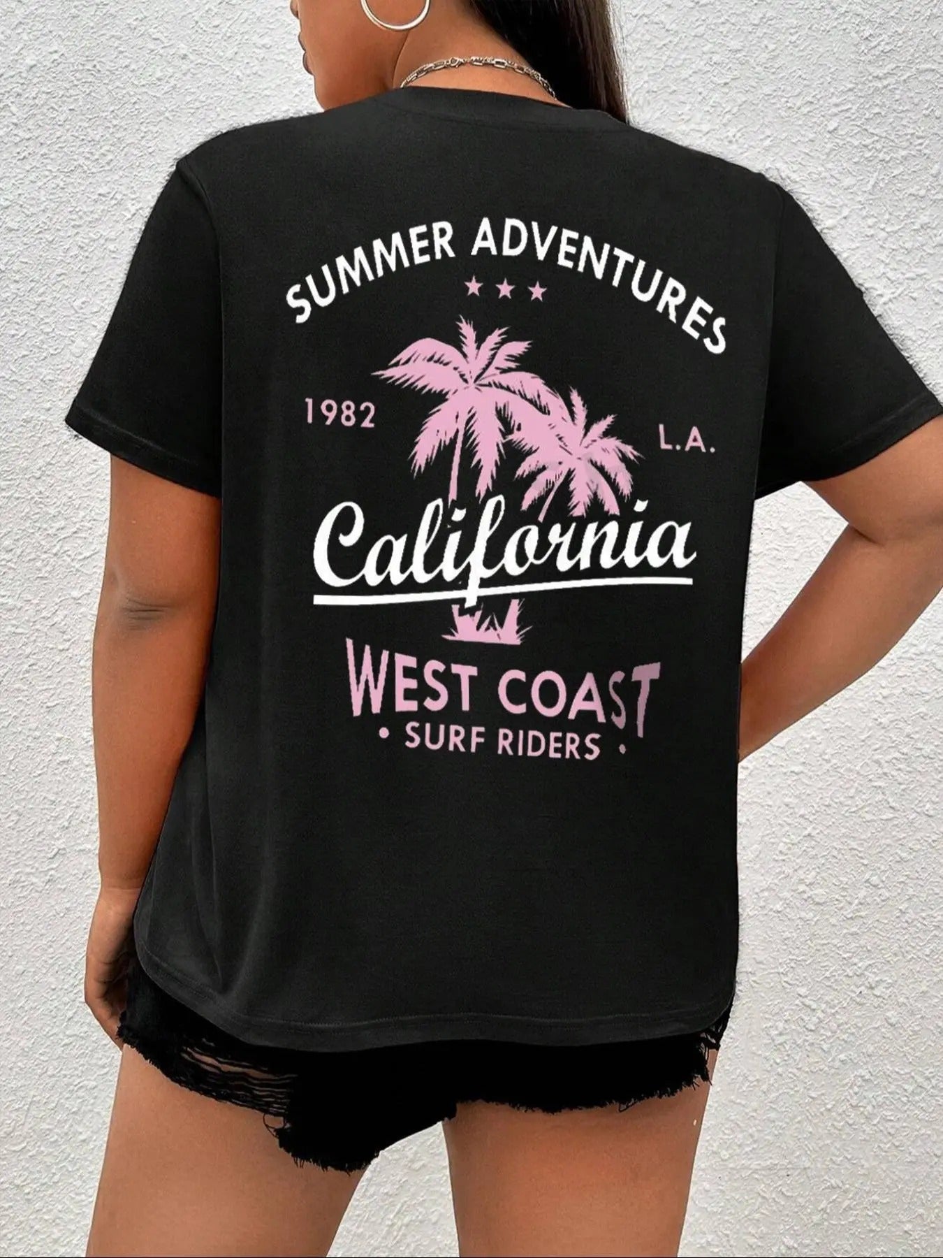 Letter Coconut Tree Print Round Neck Vintage Casual - Adult & Kids T-Shirts, Sweatshirts & Hoodies apparel design preview 1