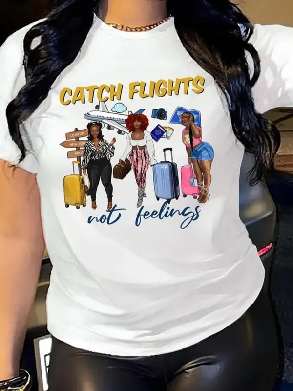 Letter Figure Print Round Neck Vintage Casual Short - Adult & Kids T-Shirts, Sweatshirts & Hoodies apparel design preview 1
