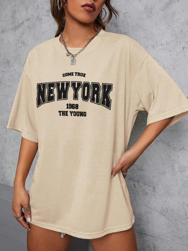Letter Figure Print Round Neck Casual Drop Shoulder - Adult & Kids T-Shirts, Sweatshirts & Hoodies apparel design preview 1