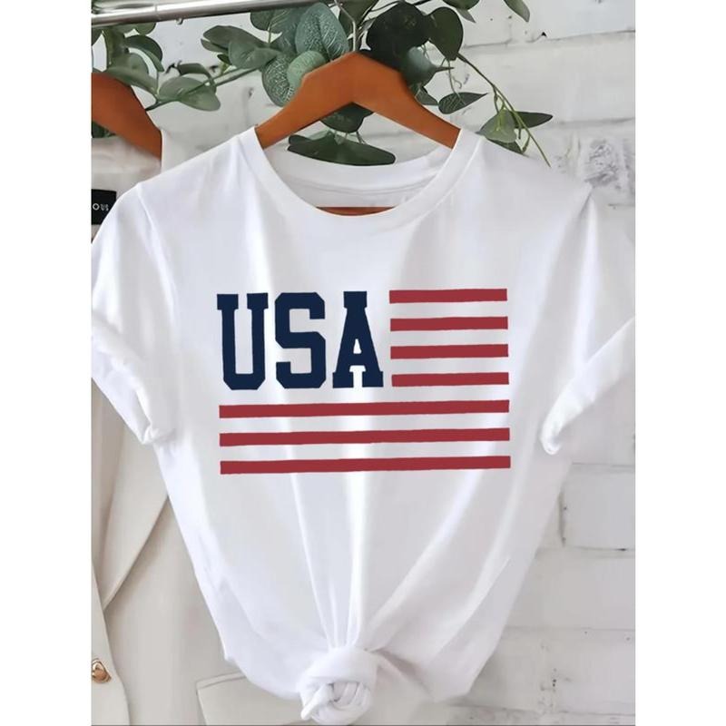 Letter Flag Round Neck Casual Short Sleeve Daily - Adult & Kids T-Shirts, Sweatshirts & Hoodies apparel design preview 1