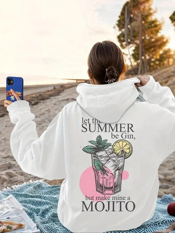 Letter Geometric Print Drawstring Casual Hooded Fall - Adult & Kids T-Shirts, Sweatshirts & Hoodies apparel design preview 1