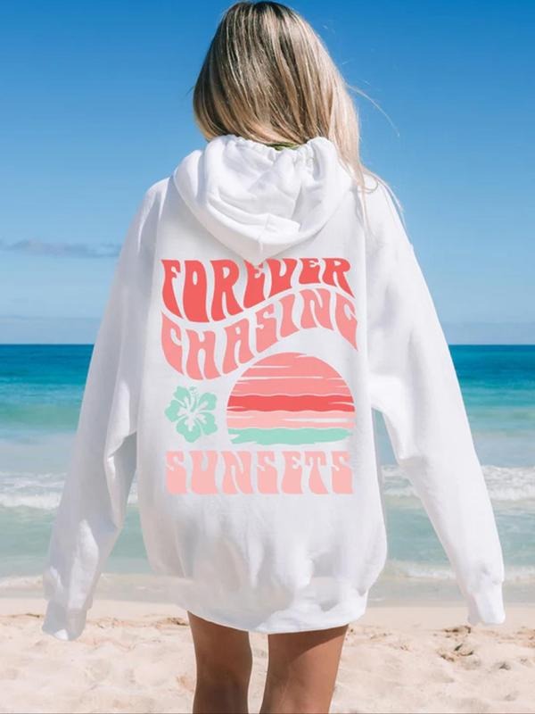 Letter Geometric Print Casual Hooded Fall Winter - Adult & Kids T-Shirts, Sweatshirts & Hoodies apparel design preview 1
