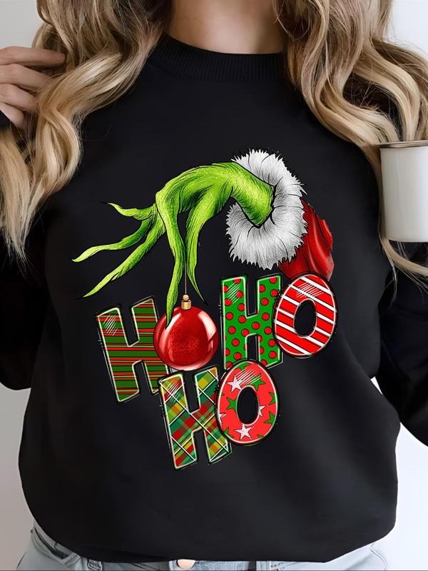 Letter Print Round Neck Casual Crew Spring Fall Top - Adult & Kids T-Shirts, Sweatshirts & Hoodies apparel design preview 1