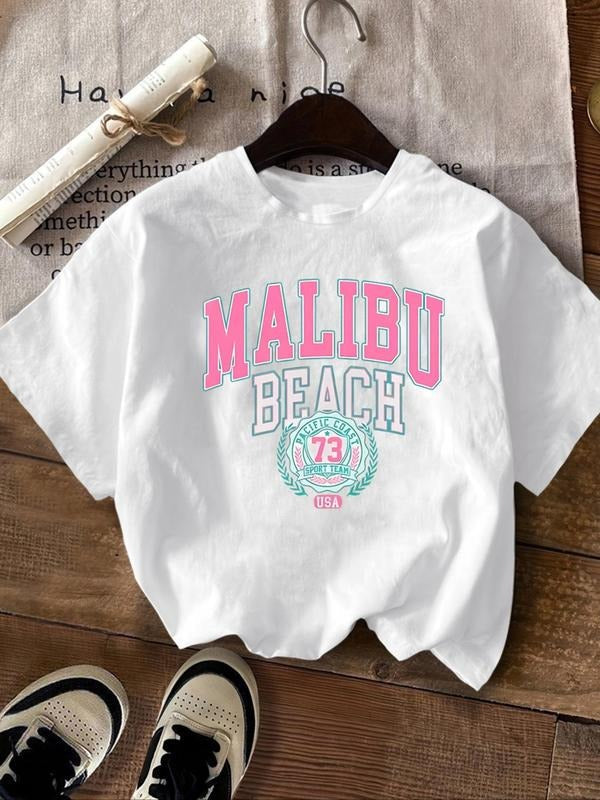 Letter Print Round Neck Vintage Casual Short Sleeve - Adult & Kids T-Shirts, Sweatshirts & Hoodies apparel design preview 1