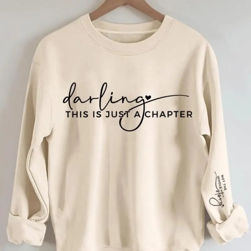 Letter Heart Print Drop Shoulder Crew Neck Daily - Adult & Kids T-Shirts, Sweatshirts & Hoodies apparel design preview 1