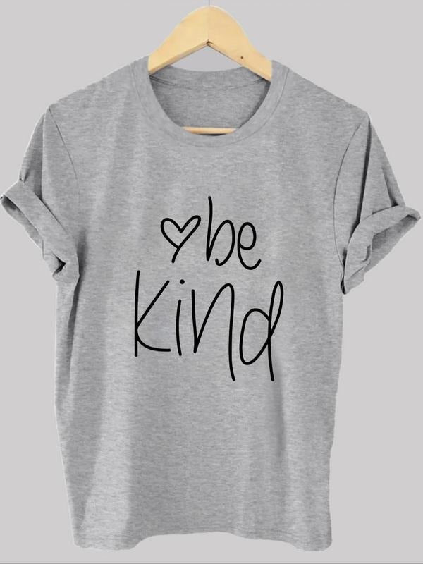 Letter Heart Print Round Neck Vintage Casual Short - Adult & Kids T-Shirts, Sweatshirts & Hoodies apparel design preview 1