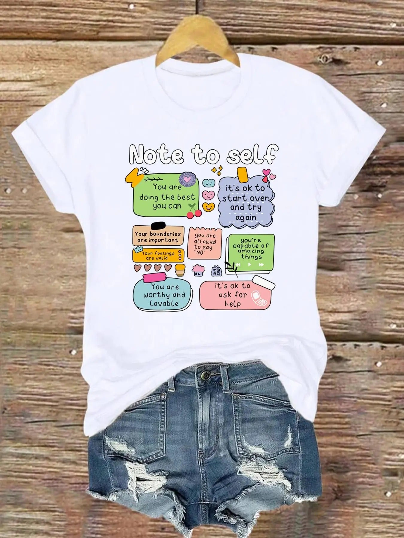 Letter Heart Print Round Neck Casual Short Sleeve - Adult & Kids T-Shirts, Sweatshirts & Hoodies apparel design preview 1