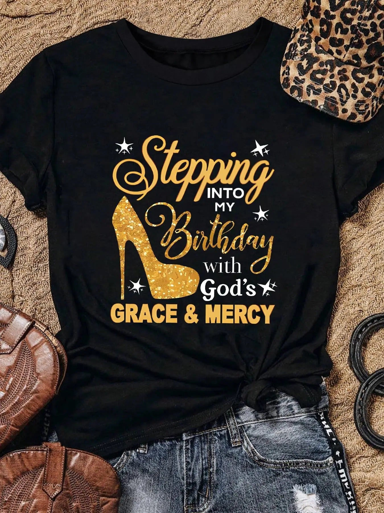 Letter High Heel Print Short Sleeve Crew Neck Clothes - Adult & Kids T-Shirts, Sweatshirts & Hoodies apparel design preview 1
