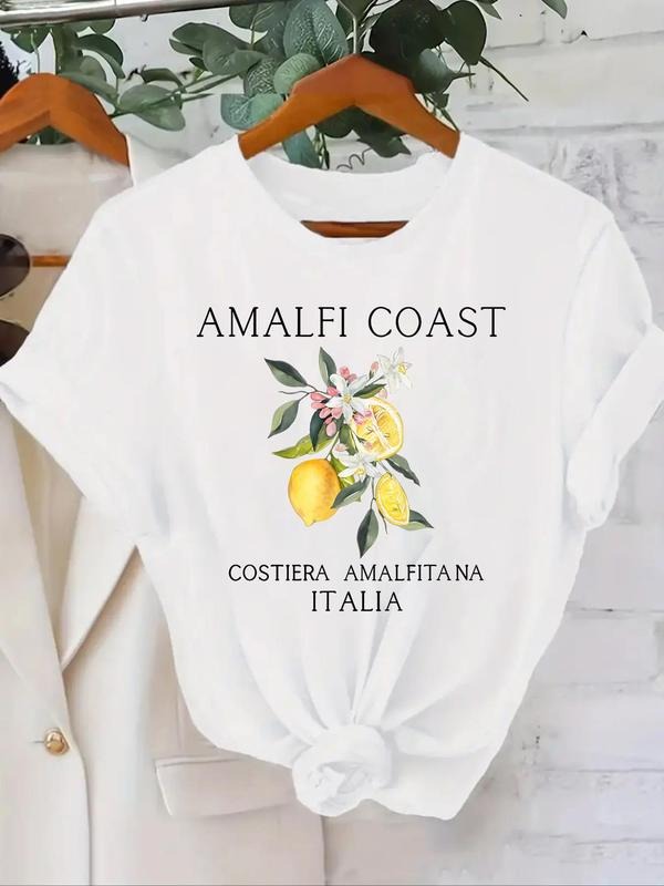 Letter Lemon Round Neck Casual Short Sleeve Crew - Adult & Kids T-Shirts, Sweatshirts & Hoodies apparel design preview 1