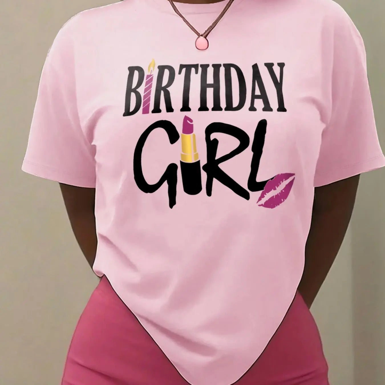 Letter Lip Print Round Neck Vintage Casual Drop - Adult & Kids T-Shirts, Sweatshirts & Hoodies apparel design preview 1