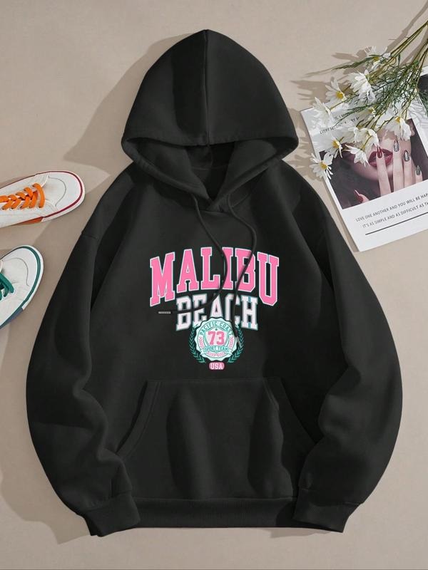 Letter Number Print Drawstring Pocket Casual Drop - Adult & Kids T-Shirts, Sweatshirts & Hoodies apparel design preview 1
