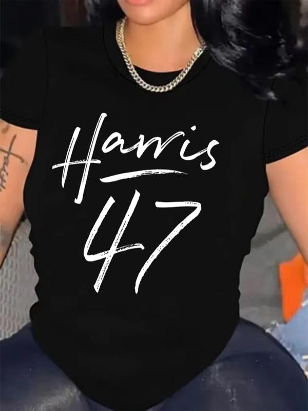 Letter Number Print Round Neck Casual Crew Daily - Adult & Kids T-Shirts, Sweatshirts & Hoodies apparel design preview 1