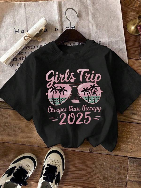 Letter Palm Tree Print Round Neck Vintage Casual - Adult & Kids T-Shirts, Sweatshirts & Hoodies apparel design preview 1