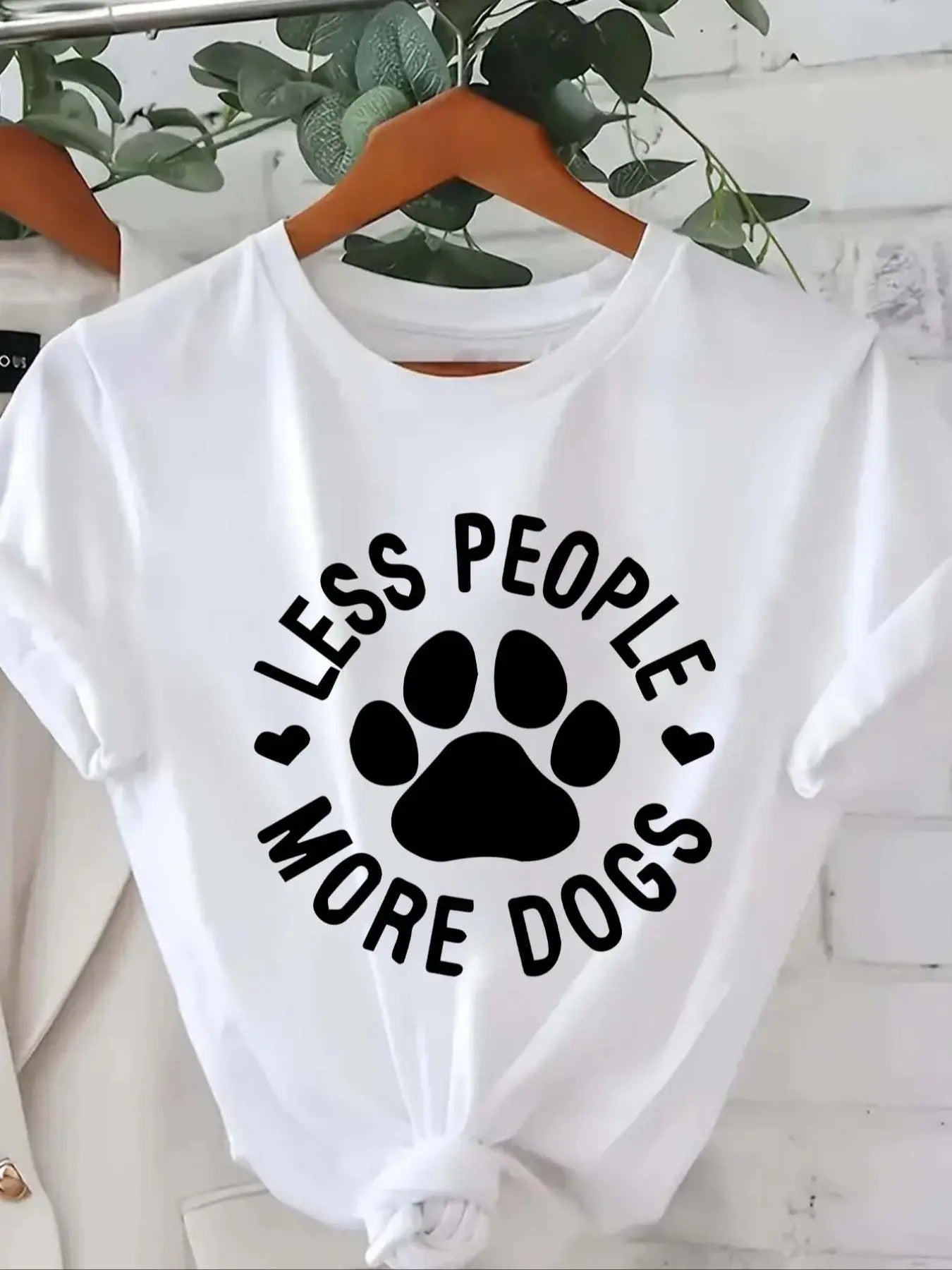 Letter Paw Print Short Sleeve Casual Round Neck - Adult & Kids T-Shirts, Sweatshirts & Hoodies apparel design preview 1