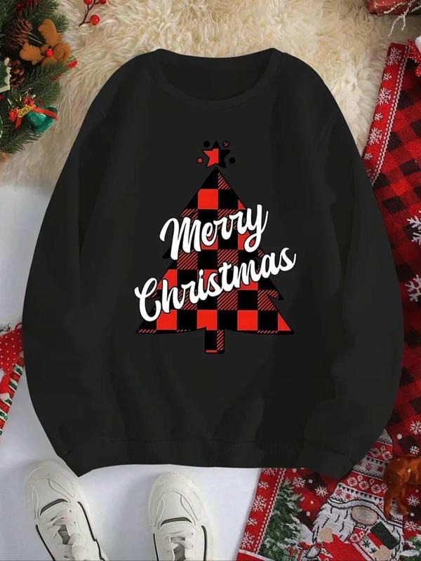 Letter Plaid Print Crew Neck Casual Daily Clothes All - Adult & Kids T-Shirts, Sweatshirts & Hoodies apparel design preview 1