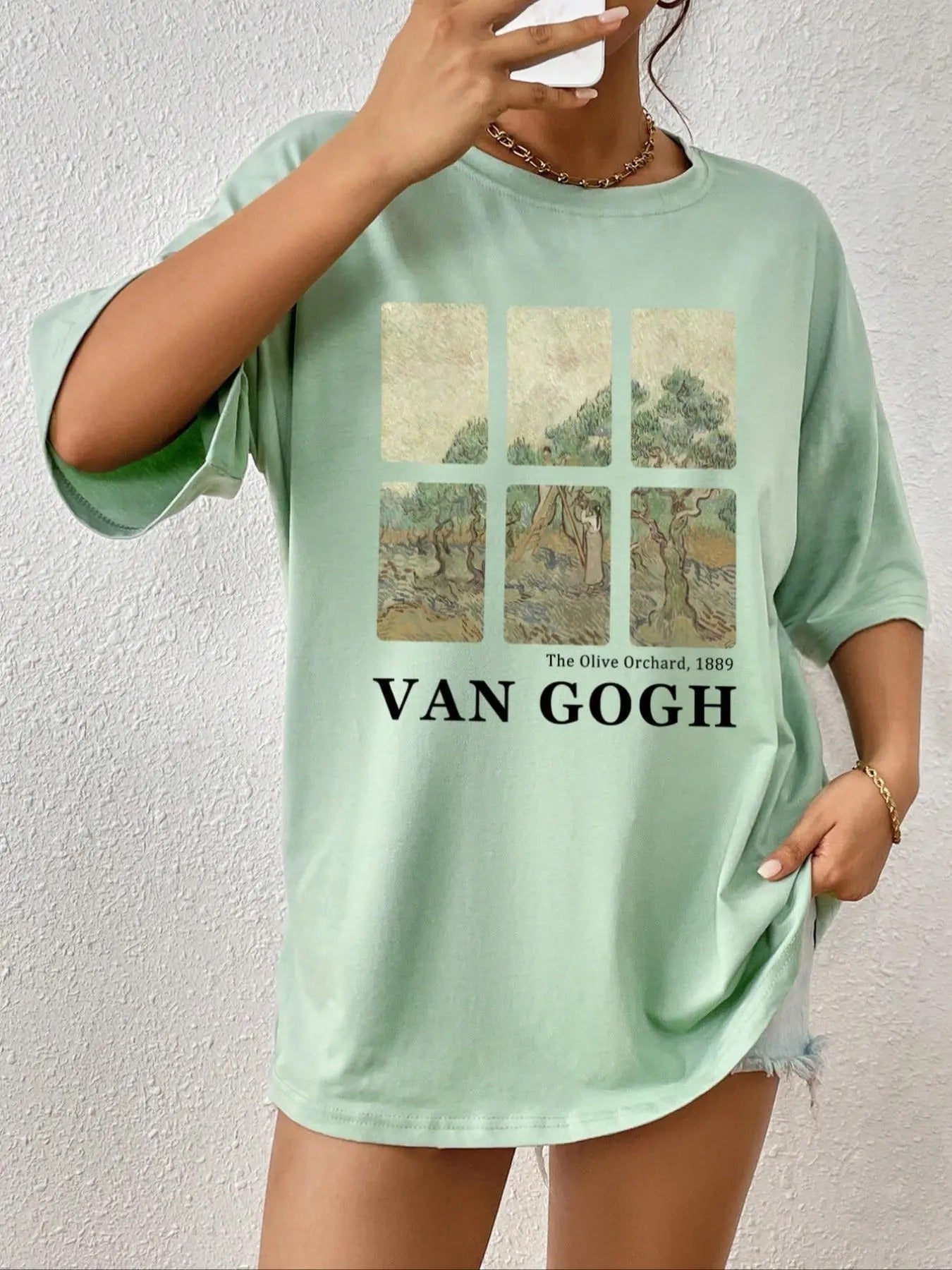 Letter Round Neck Vintage Casual Drop Shoulder Half - Adult & Kids T-Shirts, Sweatshirts & Hoodies apparel design preview 1