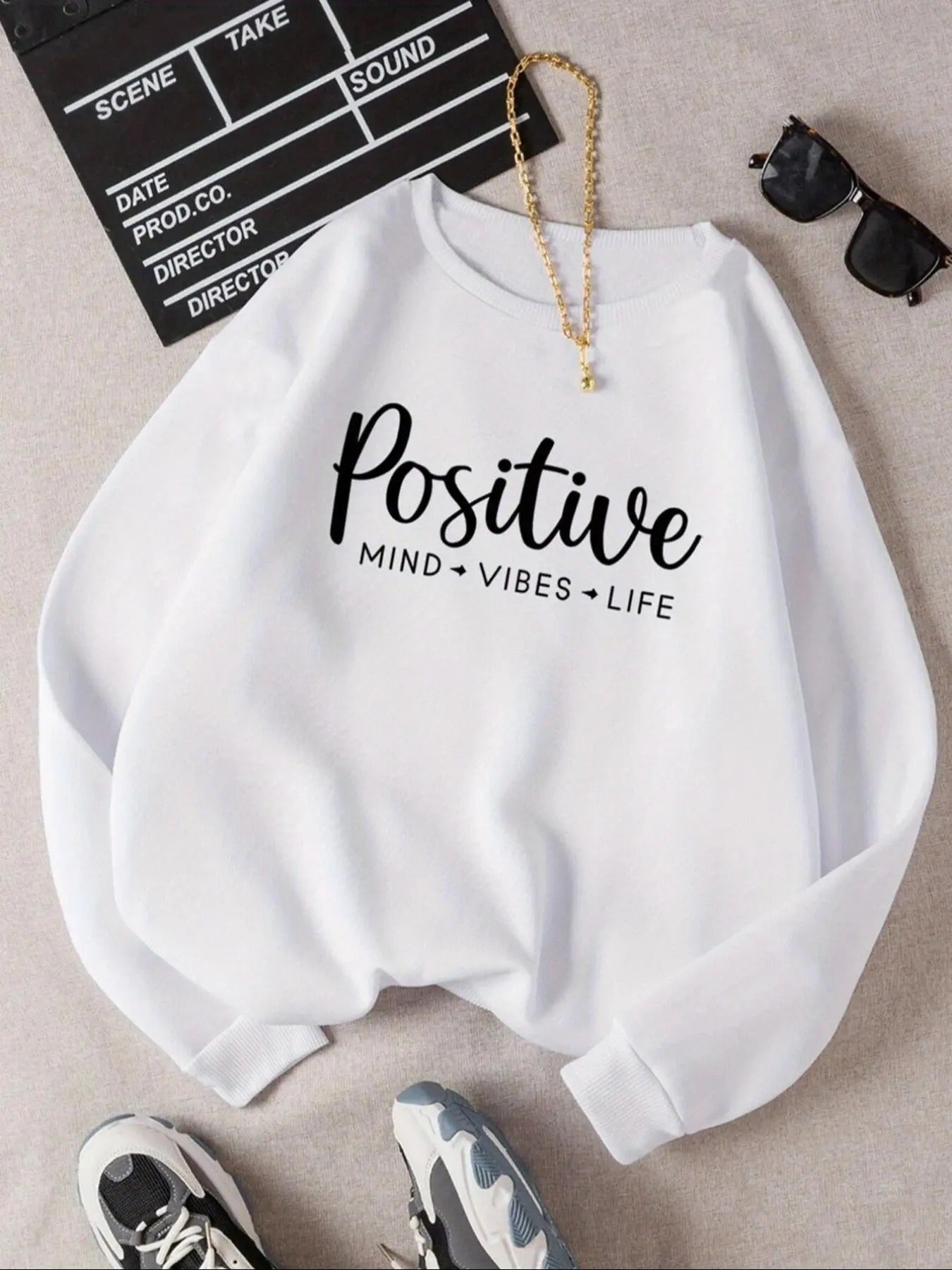 Letter Print Crew Neck Casual Drop Shoulder Fall - Adult & Kids T-Shirts, Sweatshirts & Hoodies apparel design preview 1
