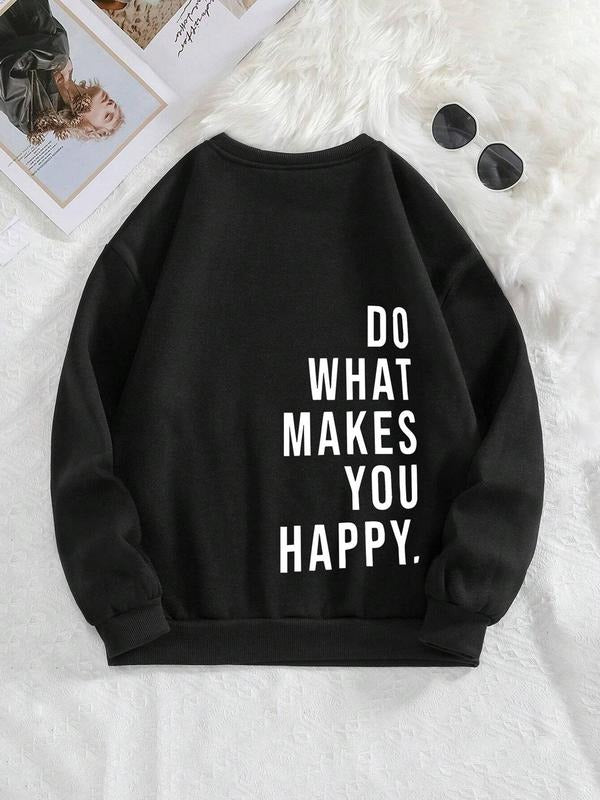 Letter Print Crew Neck Casual Thermal Lined Fall - Adult & Kids T-Shirts, Sweatshirts & Hoodies apparel design preview 1