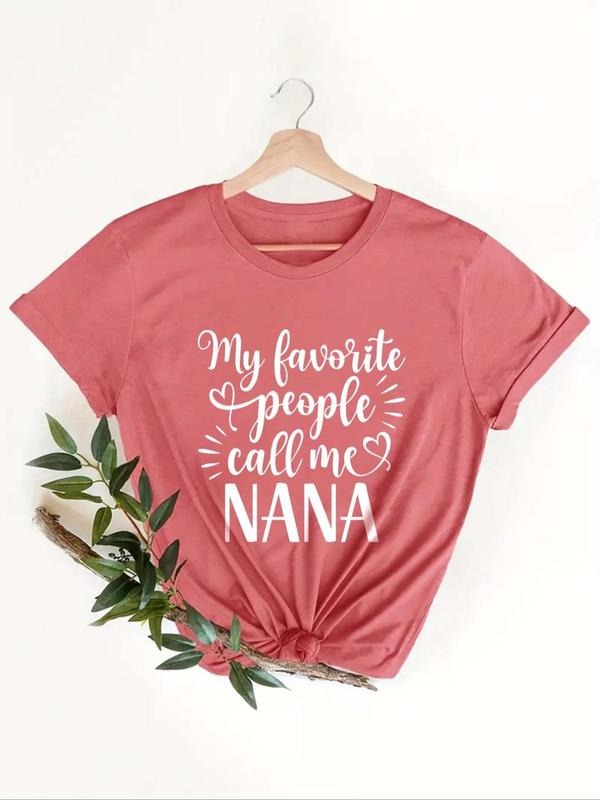 Letter Print Crew Neck Casual Short Sleeve All - Adult & Kids T-Shirts, Sweatshirts & Hoodies apparel design preview 1