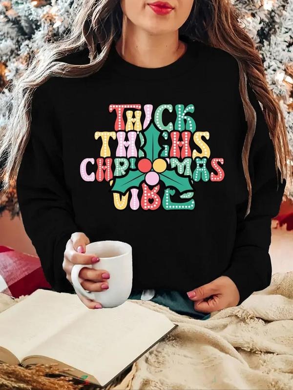 Letter Print Drop Shoulder Casual Round Neck Fall - Adult & Kids T-Shirts, Sweatshirts & Hoodies apparel design preview 1