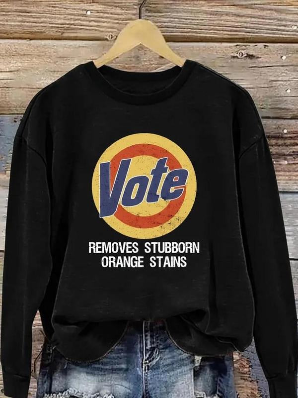 Letter Print Drop Shoulder Casual Round Neck Fall - Adult & Kids T-Shirts, Sweatshirts & Hoodies apparel design preview 1
