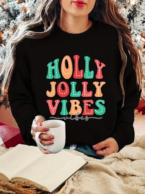 Letter Print Drop Shoulder Casual Thermal Lined Round - Adult & Kids T-Shirts, Sweatshirts & Hoodies apparel design preview 1