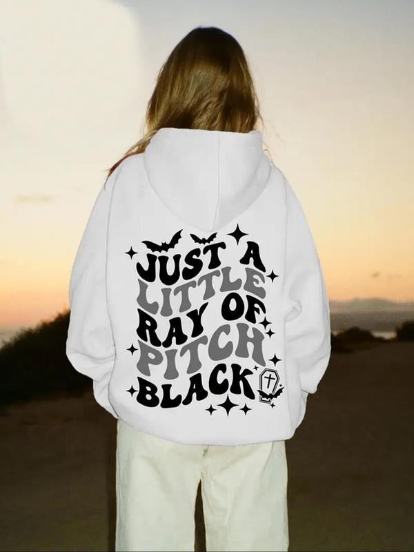 Letter Print Drop Shoulder Thermal Lined Casual - Adult & Kids T-Shirts, Sweatshirts & Hoodies apparel design preview 1