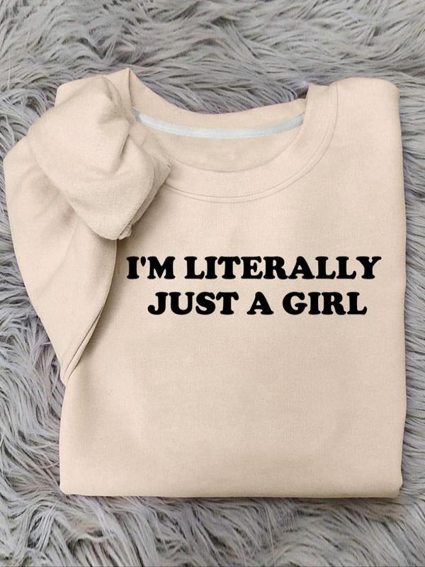 Letter Print Casual Crew Neck Daily Outdoor Fall - Adult & Kids T-Shirts, Sweatshirts & Hoodies apparel design preview 1