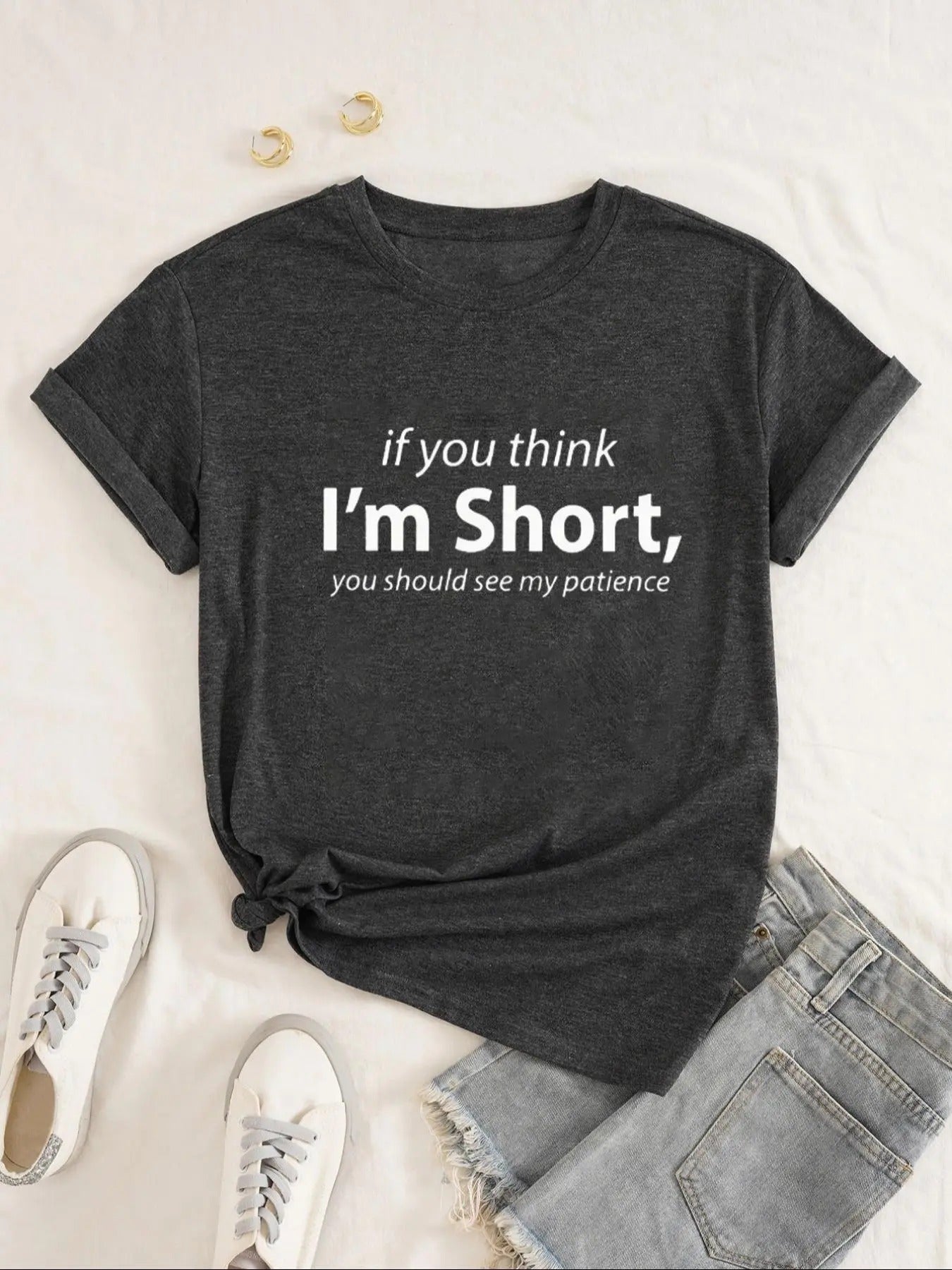 Letter Print Round Neck Casual Crew Short Sleeve - Adult & Kids T-Shirts, Sweatshirts & Hoodies apparel design preview 1