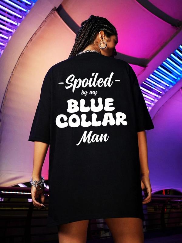 Letter Print Round Neck Vintage Casual Drop Shoulder - Adult & Kids T-Shirts, Sweatshirts & Hoodies apparel design preview 1
