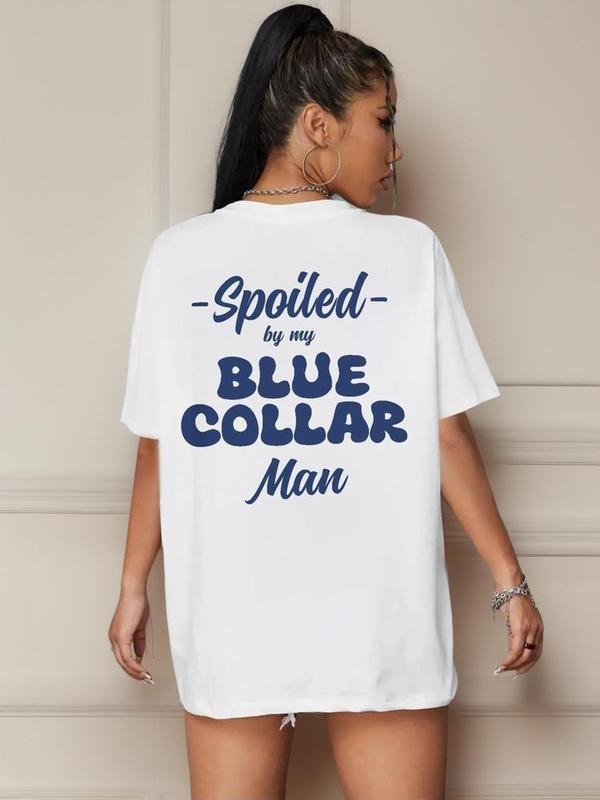 Letter Print Round Neck Vintage Casual Drop Shoulder - Adult & Kids T-Shirts, Sweatshirts & Hoodies apparel design preview 1