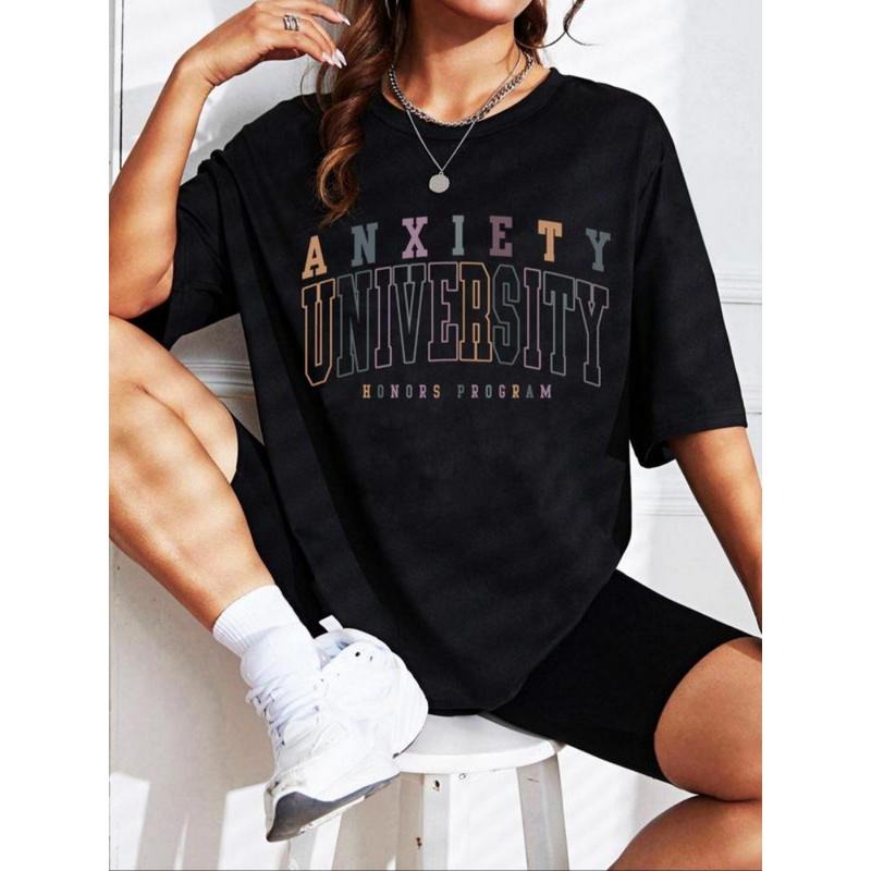 Letter Print Round Neck Vintage Casual Half Sleeve - Adult & Kids T-Shirts, Sweatshirts & Hoodies apparel design preview 1
