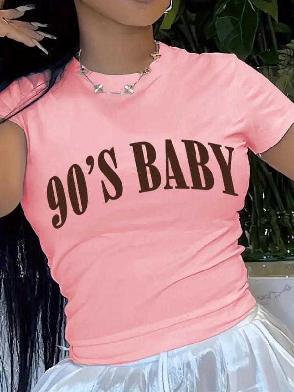 Letter Print Round Neck Vintage Casual Short Sleeve - Adult & Kids T-Shirts, Sweatshirts & Hoodies apparel design preview 1