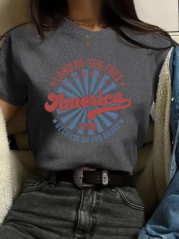 Letter Print Round Neck Vintage Casual Short Sleeve - Adult & Kids T-Shirts, Sweatshirts & Hoodies apparel design preview 1