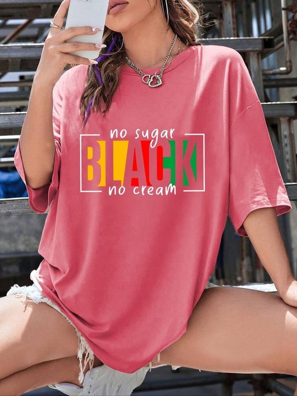 Letter Print Round Neck Vintage Casual Short Sleeve - Adult & Kids T-Shirts, Sweatshirts & Hoodies apparel design preview 1