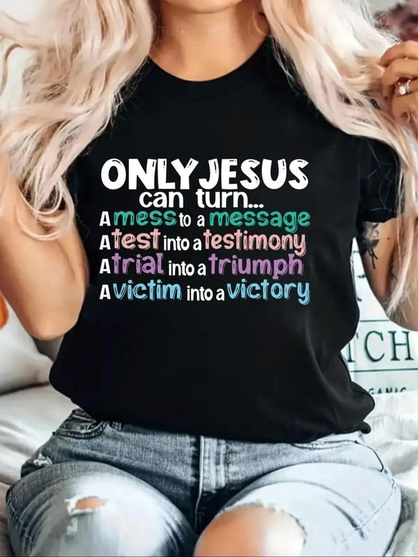 Letter Print Round Neck Vintage Casual Short Sleeve - Adult & Kids T-Shirts, Sweatshirts & Hoodies apparel design preview 1