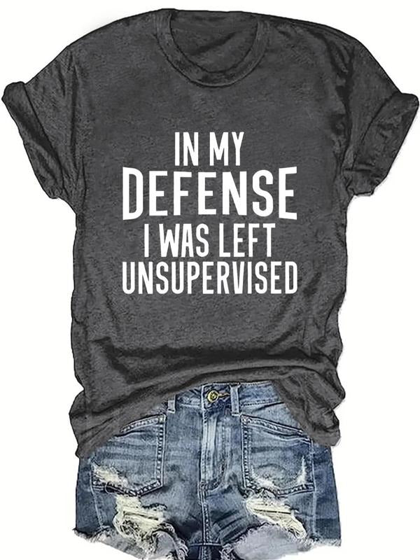 Letter Print Round Neck Vintage Casual Short Sleeve - Adult & Kids T-Shirts, Sweatshirts & Hoodies apparel design preview 1