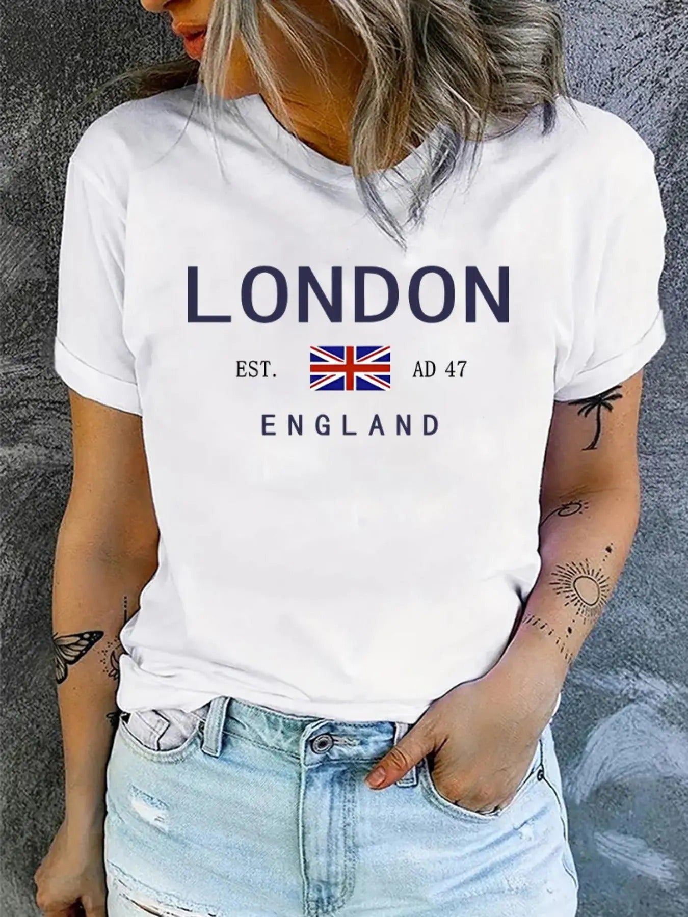 Letter Print Round Neck Vintage Casual Short Sleeve - Adult & Kids T-Shirts, Sweatshirts & Hoodies apparel design preview 1