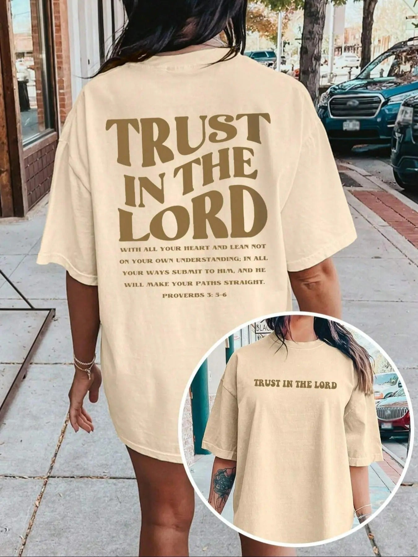 Letter Print Round Neck Vintage Casual Short Sleeve - Adult & Kids T-Shirts, Sweatshirts & Hoodies apparel design preview 1