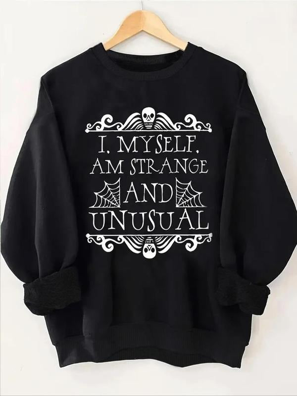 Letter Print Round Neck Casual Crew Fall Winter - Adult & Kids T-Shirts, Sweatshirts & Hoodies apparel design preview 1