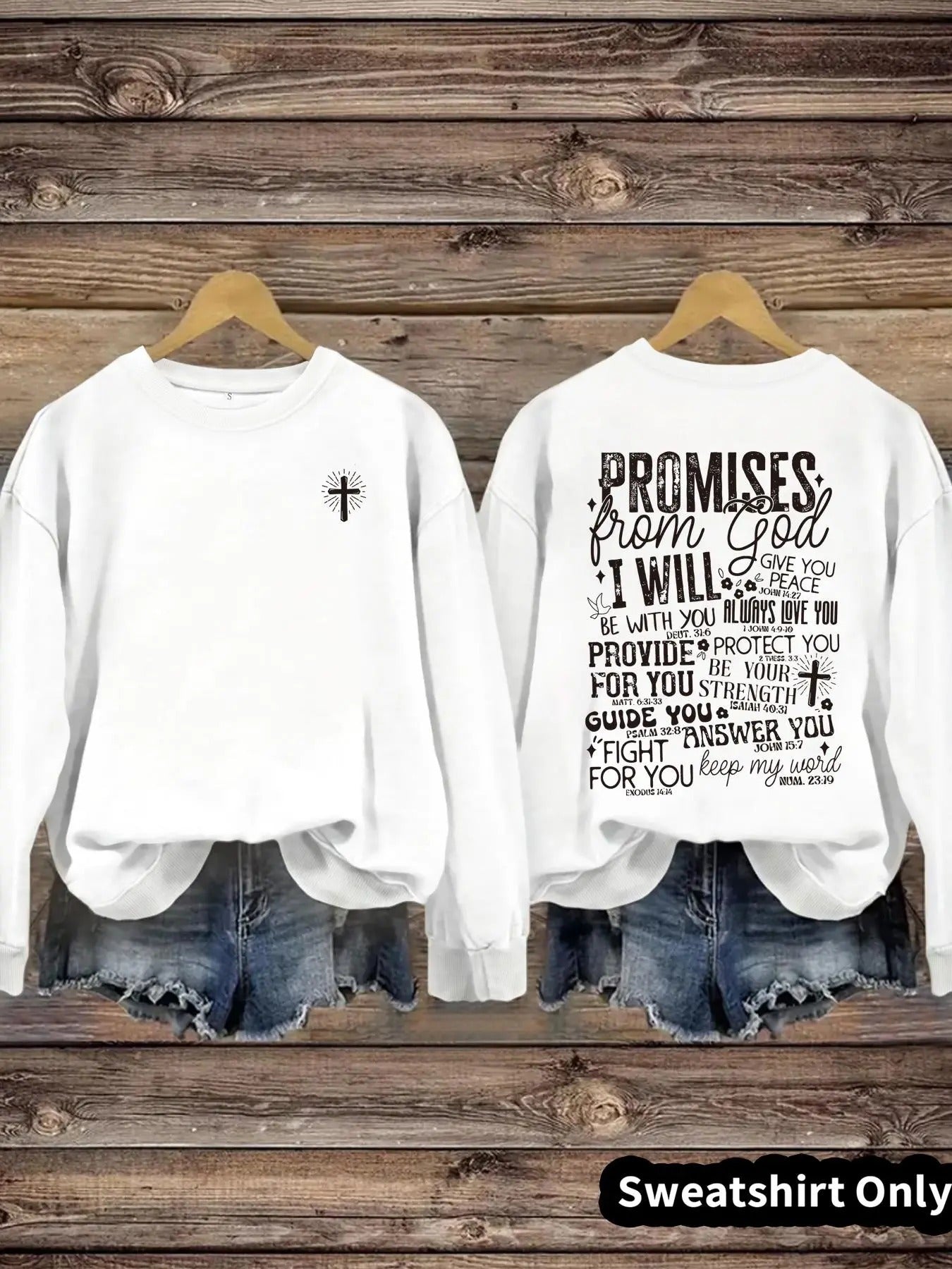 Letter Print Round Neck Casual Crew Spring Fall Top - Adult & Kids T-Shirts, Sweatshirts & Hoodies apparel design preview 1